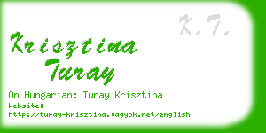 krisztina turay business card